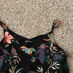 Cotton On Black Floral Top